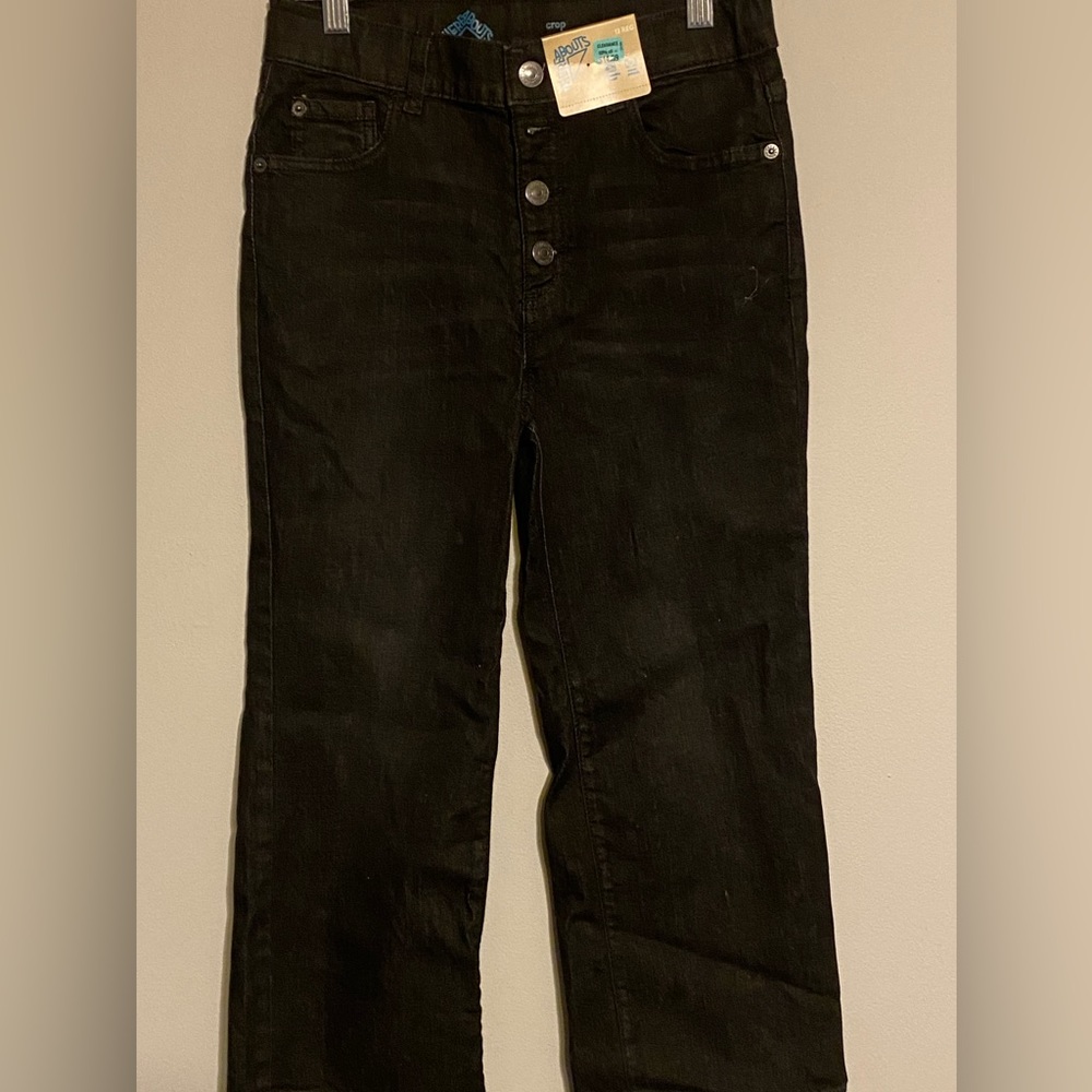 Thereabouts girls size 12 black jeans. NWT
